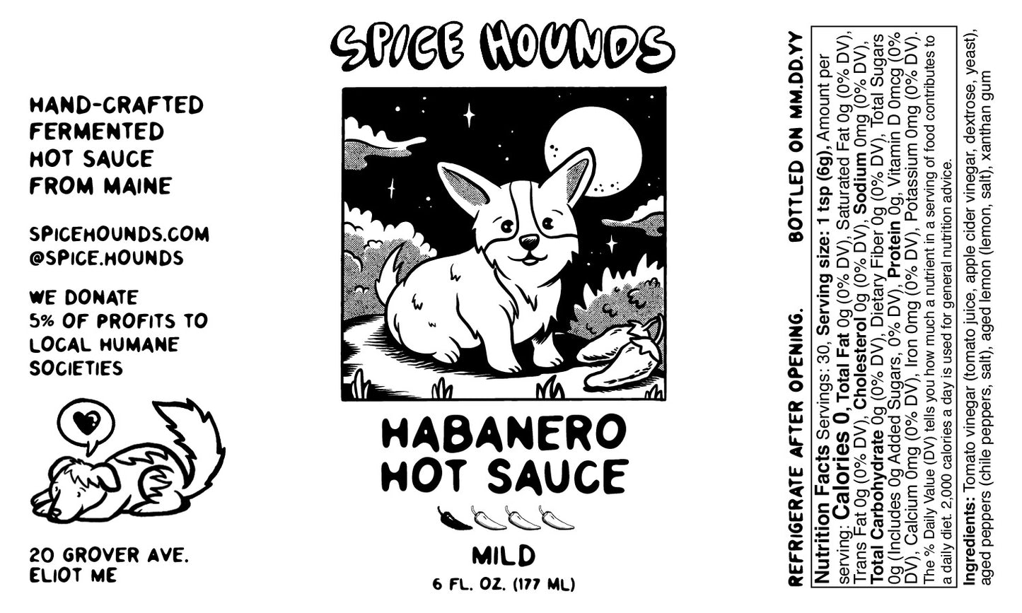 Habanero Hot Sauce (Mild)
