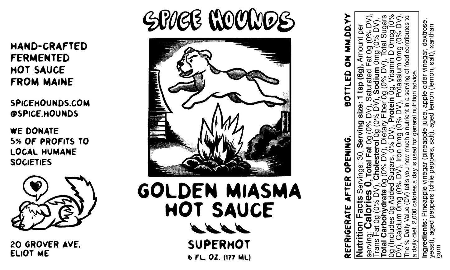 Golden Miasma Hot Sauce (Superhot)