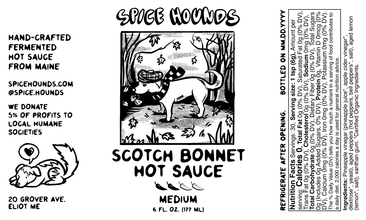 Scotch Bonnet Hot Sauce (Medium)
